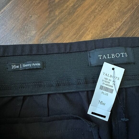 NWT TALBOTS Pull-On Skinny Ankle Pants Stretch in Black - Picture 7 of 11